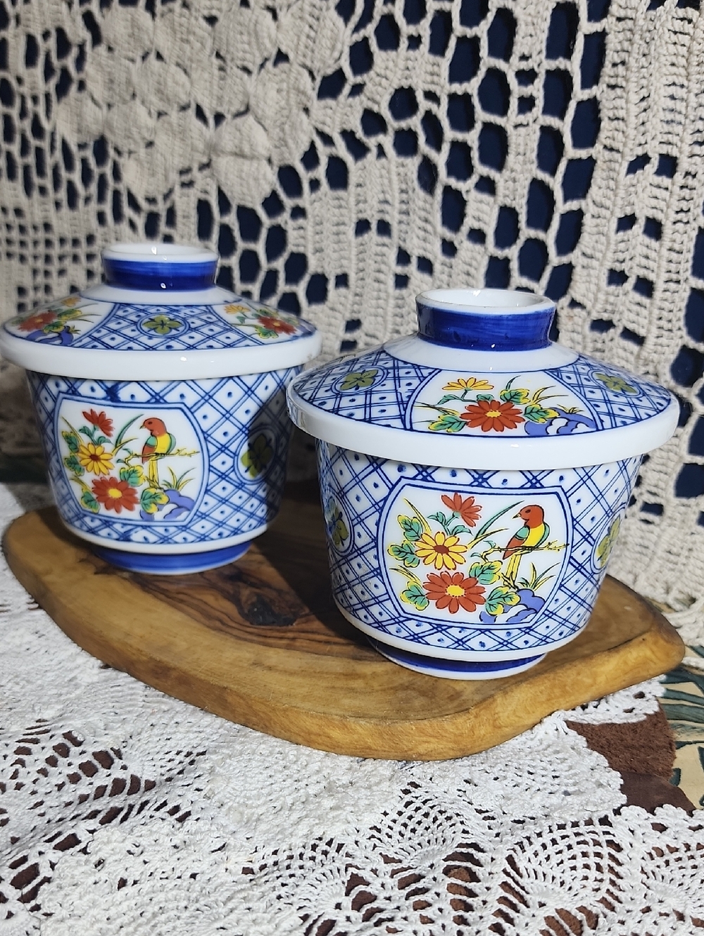 🟡 2 For $25 🟡 Pair of Chawanmushi Lidded Cup Set